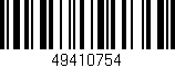 Código de barras (EAN, GTIN, SKU, ISBN): '49410754'