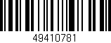 Código de barras (EAN, GTIN, SKU, ISBN): '49410781'