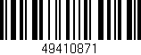 Código de barras (EAN, GTIN, SKU, ISBN): '49410871'