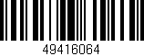 Código de barras (EAN, GTIN, SKU, ISBN): '49416064'