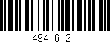 Código de barras (EAN, GTIN, SKU, ISBN): '49416121'