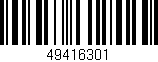 Código de barras (EAN, GTIN, SKU, ISBN): '49416301'
