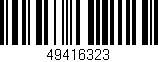 Código de barras (EAN, GTIN, SKU, ISBN): '49416323'