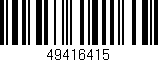 Código de barras (EAN, GTIN, SKU, ISBN): '49416415'