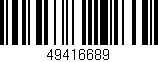 Código de barras (EAN, GTIN, SKU, ISBN): '49416689'
