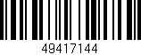 Código de barras (EAN, GTIN, SKU, ISBN): '49417144'