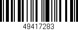 Código de barras (EAN, GTIN, SKU, ISBN): '49417283'