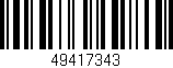 Código de barras (EAN, GTIN, SKU, ISBN): '49417343'