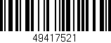 Código de barras (EAN, GTIN, SKU, ISBN): '49417521'