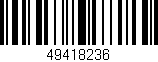 Código de barras (EAN, GTIN, SKU, ISBN): '49418236'