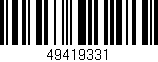 Código de barras (EAN, GTIN, SKU, ISBN): '49419331'