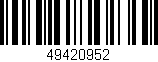 Código de barras (EAN, GTIN, SKU, ISBN): '49420952'