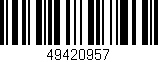 Código de barras (EAN, GTIN, SKU, ISBN): '49420957'