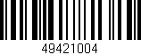 Código de barras (EAN, GTIN, SKU, ISBN): '49421004'