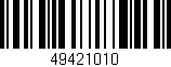 Código de barras (EAN, GTIN, SKU, ISBN): '49421010'