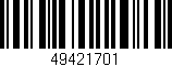 Código de barras (EAN, GTIN, SKU, ISBN): '49421701'