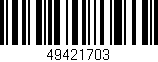 Código de barras (EAN, GTIN, SKU, ISBN): '49421703'