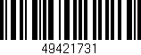 Código de barras (EAN, GTIN, SKU, ISBN): '49421731'
