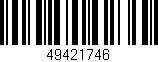 Código de barras (EAN, GTIN, SKU, ISBN): '49421746'