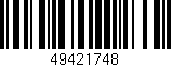 Código de barras (EAN, GTIN, SKU, ISBN): '49421748'