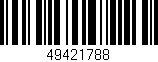 Código de barras (EAN, GTIN, SKU, ISBN): '49421788'