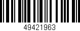 Código de barras (EAN, GTIN, SKU, ISBN): '49421963'