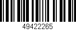 Código de barras (EAN, GTIN, SKU, ISBN): '49422265'