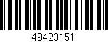 Código de barras (EAN, GTIN, SKU, ISBN): '49423151'