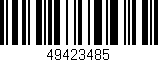 Código de barras (EAN, GTIN, SKU, ISBN): '49423485'