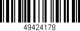 Código de barras (EAN, GTIN, SKU, ISBN): '49424178'