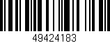 Código de barras (EAN, GTIN, SKU, ISBN): '49424183'