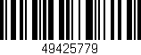 Código de barras (EAN, GTIN, SKU, ISBN): '49425779'