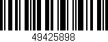 Código de barras (EAN, GTIN, SKU, ISBN): '49425898'