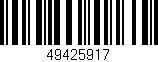 Código de barras (EAN, GTIN, SKU, ISBN): '49425917'