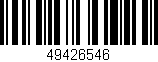 Código de barras (EAN, GTIN, SKU, ISBN): '49426546'