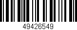 Código de barras (EAN, GTIN, SKU, ISBN): '49426549'