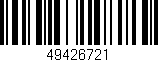 Código de barras (EAN, GTIN, SKU, ISBN): '49426721'