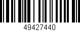 Código de barras (EAN, GTIN, SKU, ISBN): '49427440'