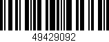 Código de barras (EAN, GTIN, SKU, ISBN): '49429092'