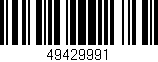Código de barras (EAN, GTIN, SKU, ISBN): '49429991'