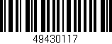 Código de barras (EAN, GTIN, SKU, ISBN): '49430117'