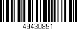 Código de barras (EAN, GTIN, SKU, ISBN): '49430891'
