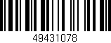 Código de barras (EAN, GTIN, SKU, ISBN): '49431078'