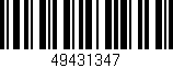 Código de barras (EAN, GTIN, SKU, ISBN): '49431347'
