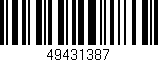 Código de barras (EAN, GTIN, SKU, ISBN): '49431387'