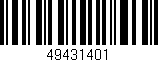 Código de barras (EAN, GTIN, SKU, ISBN): '49431401'