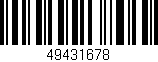 Código de barras (EAN, GTIN, SKU, ISBN): '49431678'