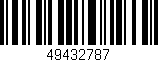 Código de barras (EAN, GTIN, SKU, ISBN): '49432787'