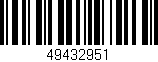 Código de barras (EAN, GTIN, SKU, ISBN): '49432951'