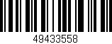 Código de barras (EAN, GTIN, SKU, ISBN): '49433558'